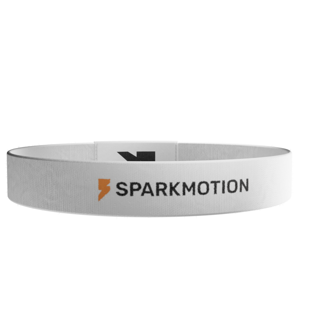 A custom-branded SparkBand